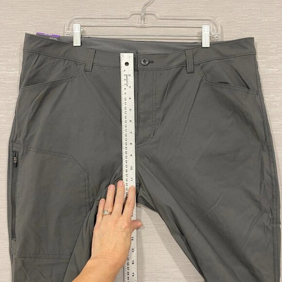 Eddie Bauer Fleece Lined Tech Pants Mens 40 x 32 Gray Water Repellent Insulated - Picture 12 of 15